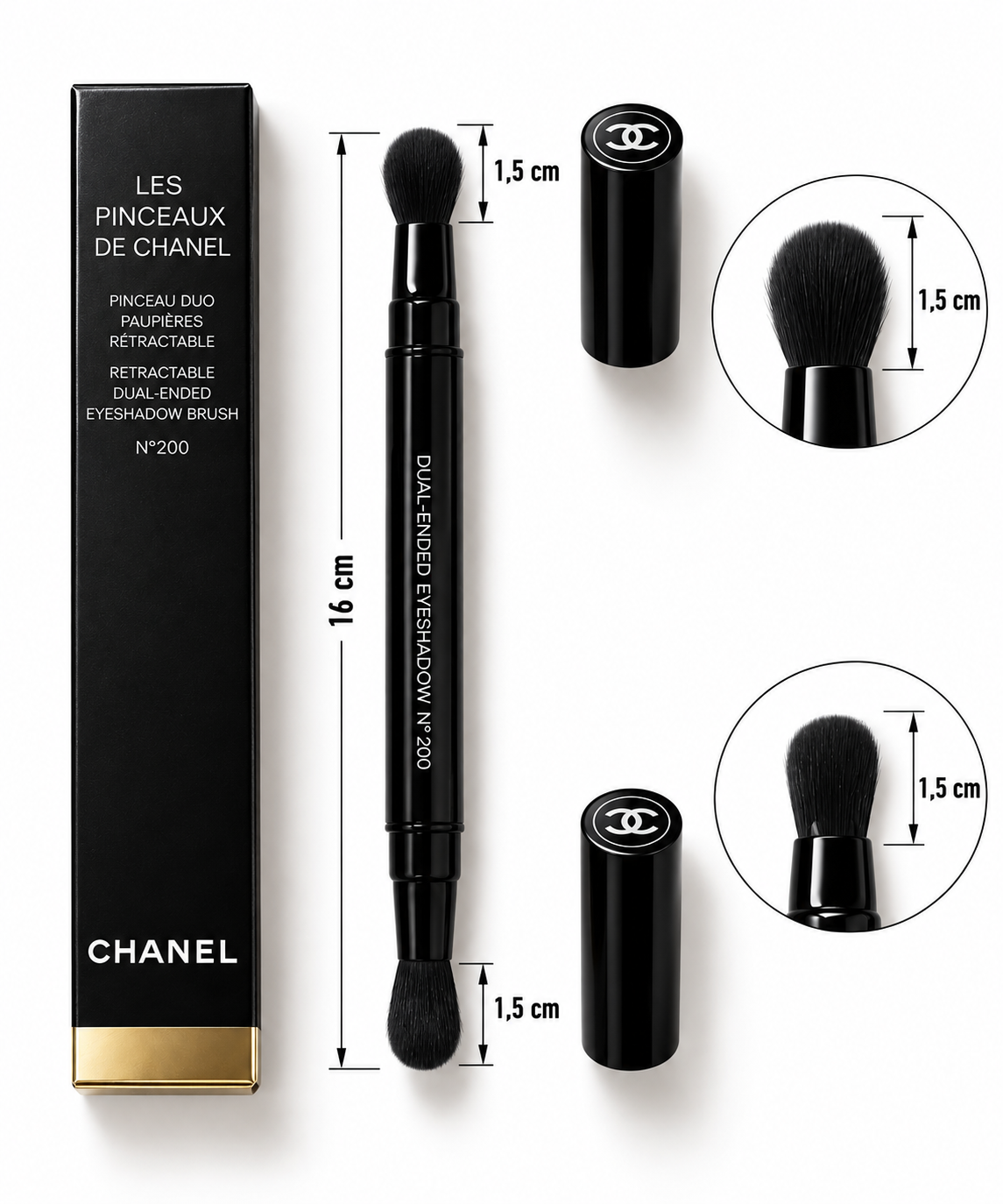Chanel N°200 Dual-Ended Eyeshadow Brush